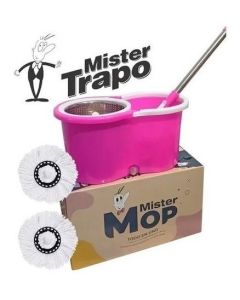 Balde Mop centrifugo acero-Mister Mop