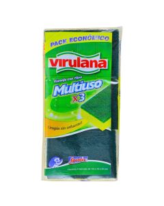 Virulana Esponja Multiuso x3-pack eco